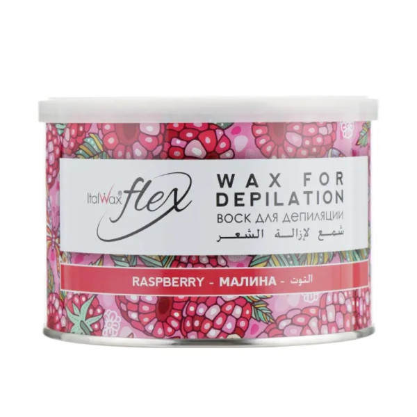 Italwax FLEX Raspberry wax in a jar, 400 g