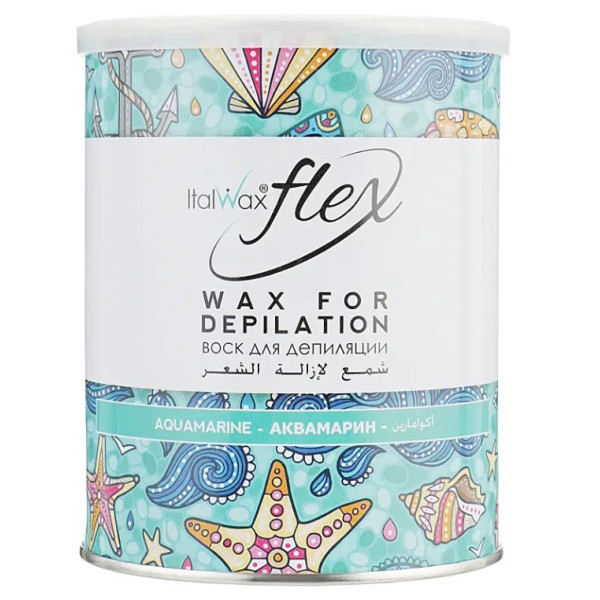 Wax in a jar Italwax FLEX - Aquamarine, 800 g