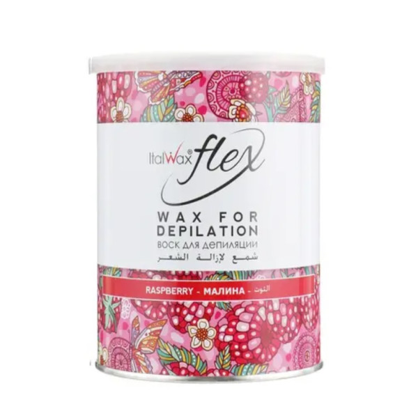Italwax FLEX Raspberry wax in a jar, 800 g