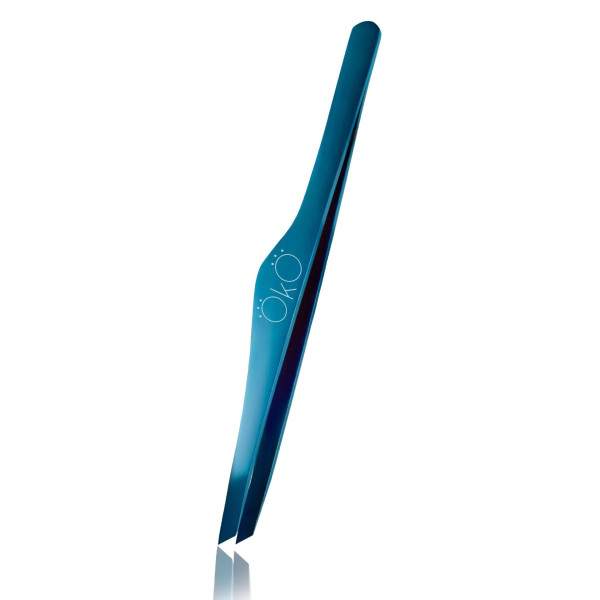Пінцет для брів OKO Blue Magic Premium, скошений