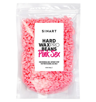 Wosk do depilacji Sinart HARD WAXPRO BEANS PINK SEX, 300 g