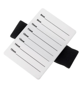 Eyeshadow pad for the hand with an elastic band for 8 lines (7-14 mm)