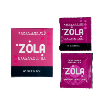 Eyebrow Tint With Collagen ZOLA 06 Blue Black 5ml