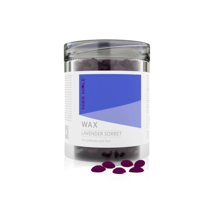 Wax in granules for eyebrows and face Nikk Mole Lavender Sorbet, 100 g
