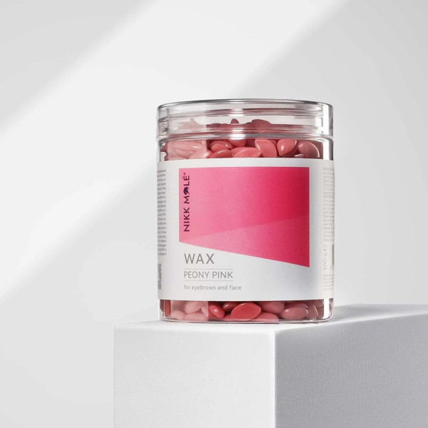 Wax in granules for eyebrows and face Nikk Mole Peony Pink, 100 g