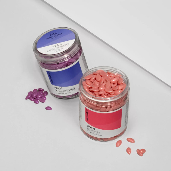 Wax in granules for eyebrows and face Nikk Mole Peony Pink, 100 g