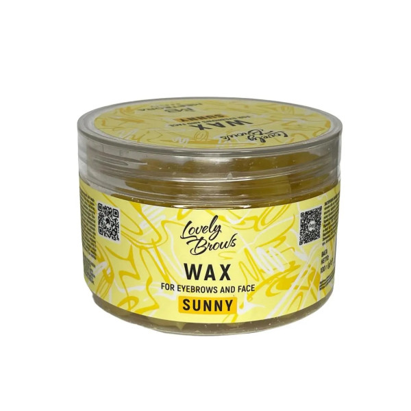 Wax in granules for eyebrows and face Lovely Brows yellow (Sunny), 100 g