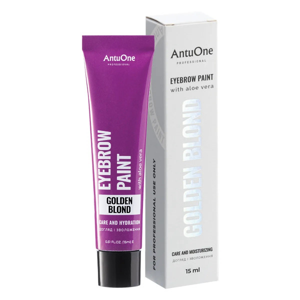 Farba do brwi z aloesem AntuOne Golden Blond, 15 ml