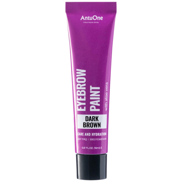 Краска для бровей с алоэ вера AntuOne Dark Brown, 15 мл