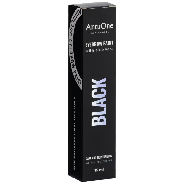 Eyebrow tint with Aloe Vera AntuOne Black, 15 ml