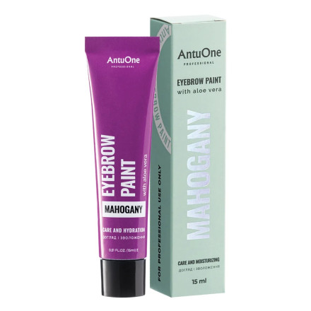 Eyebrow tint with Aloe Vera AntuOne Mahogany, 15 ml