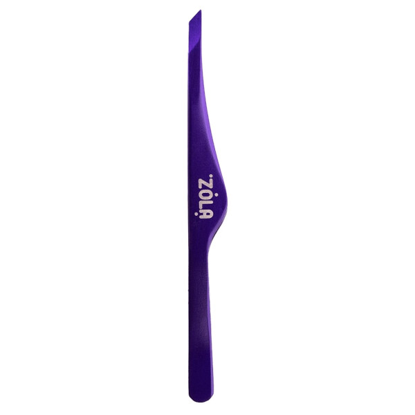 Profesjonalna pęseta do brwi ZOLA VIOLET (skośna)