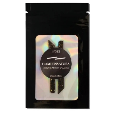 Lendi compensators (black with gold glitter)