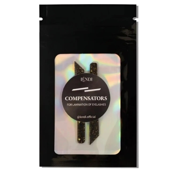 Lendi compensators (black with gold glitter)