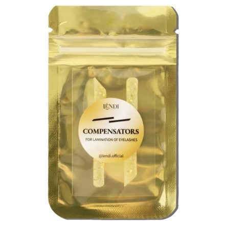 Lendi compensators (transparent with gold glitter)