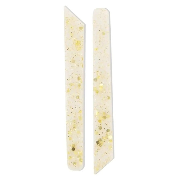 Lendi compensators (transparent with gold glitter)