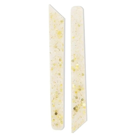Lendi compensators (transparent with gold glitter)