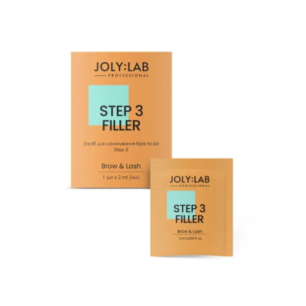 Состав для ламинирования бровей и ресниц JolyLab Step №3, 2 мл