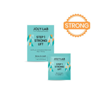 Состав для ламинирования бровей и ресниц JolyLab Strong Step №1, 2 мл