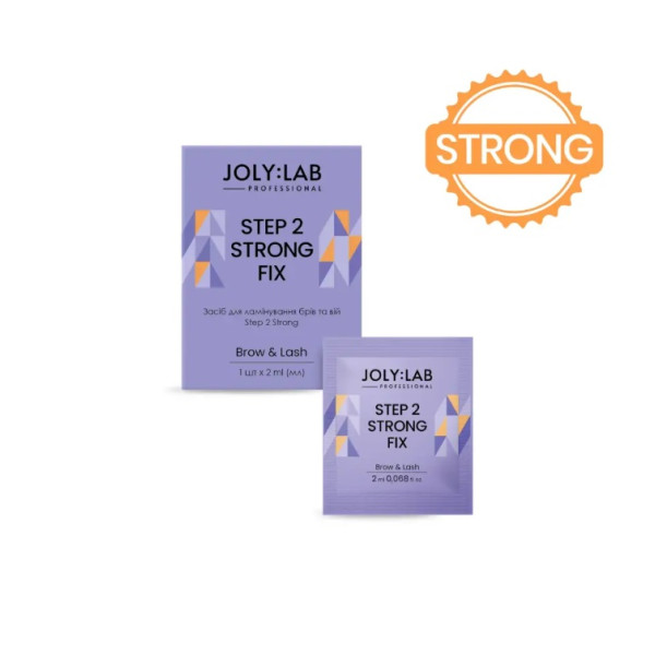 Состав для ламинирования бровей и ресниц JolyLab Strong Step №2, 2 мл