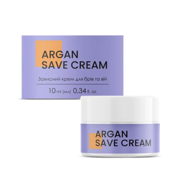 Защитный аргановый крем для бровей и ресниц JolyLab Argan Save Cream, 10 мл