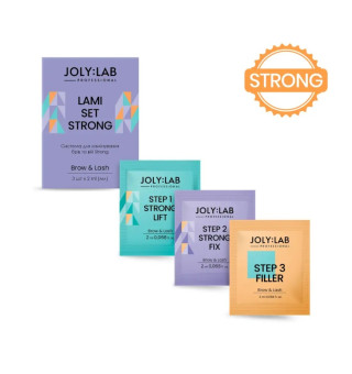 JolyLab Strong eyebrow and eyelash lamination system 3 steps in one set, 2*3 ml