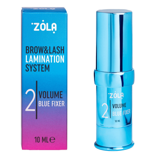 Состав для ламинирования бровей ZOLA 02 Volume Blue Fixer, 10 мл