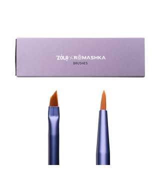 Набір пензлів для фарбування брів та вій ZOLA x Romashka