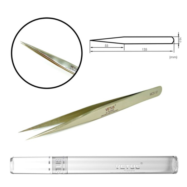 Vetus MCS-12 tweezers (champagne)