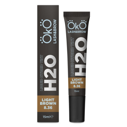 OKO Liquid Hybrid Tint H2O for eyebrows and eyelashes Light brown 8.36, 15 ml
