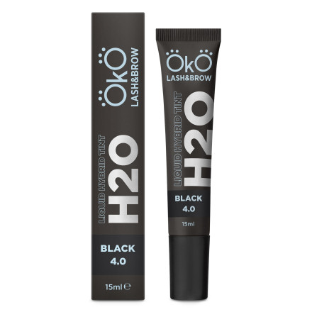 OKO Liquid Hybrid Tint H2O for eyebrows and eyelashes Black 4.0, 15 ml