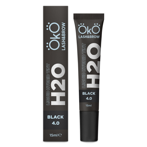 OKO Liquid Hybrid Tint H2O for eyebrows and eyelashes Black 4.0, 15 ml