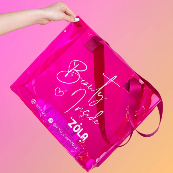 Różowa torba shopper ZOLA Beauty Inside