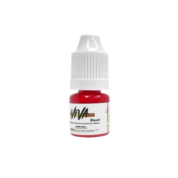 Pigment Viva Lips 9 Blood for permanent makeup, 4 ml