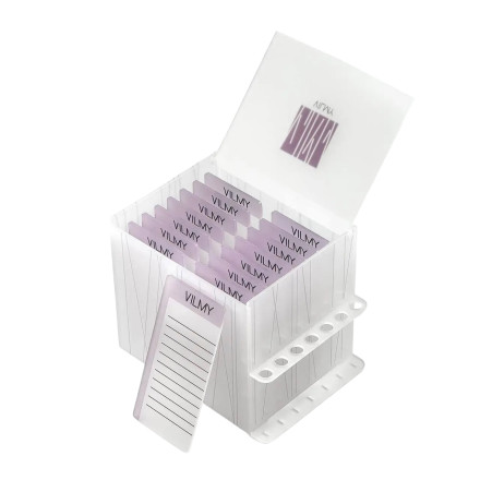 Large VILMY box for 14 eyelash pads without ring