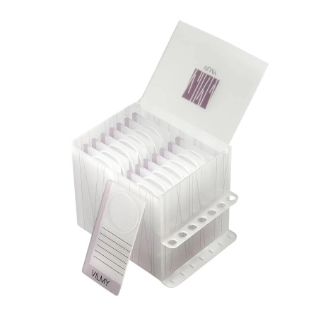Large VILMY box for 14 eyelash pads with ring
