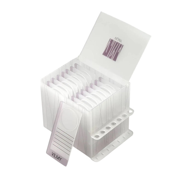 Large VILMY box for 14 eyelash pads with ring