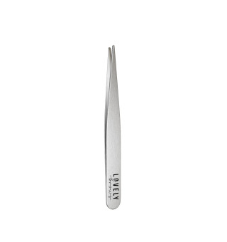 Пинцет для бровей Lovely Brows точечный (серебряный)