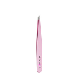 Eyebrow tweezers Nikk Mole pointed (pink)