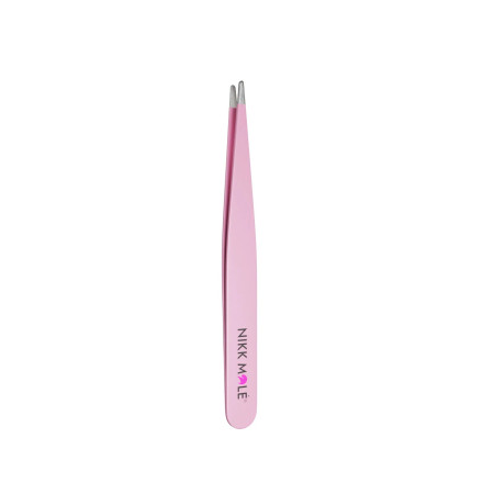 Eyebrow tweezers Nikk Mole pointed (pink)
