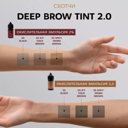 Фарба для брів ELAN «Deep Brow Tint 2.0» 03 BLACK, 20 мл