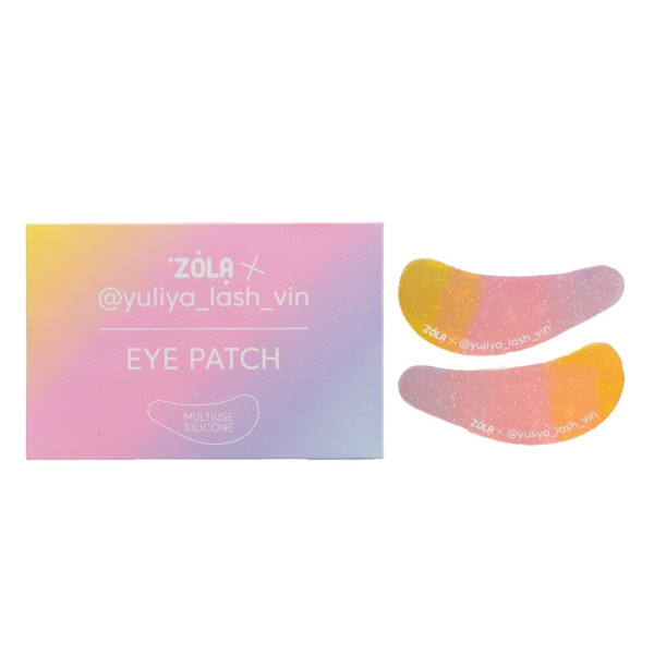 Многофункциональные силиконовые патчи ZOLA x Yuliya Lash Vin Желто-розово-голубой Градиент
