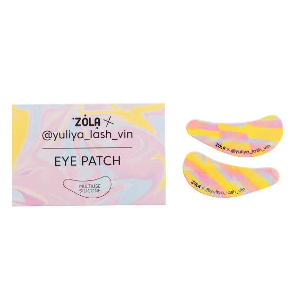 Многофункциональные силиконовые патчи ZOLA x Yuliya Lash Vin Желто-розово-голубые Разводы