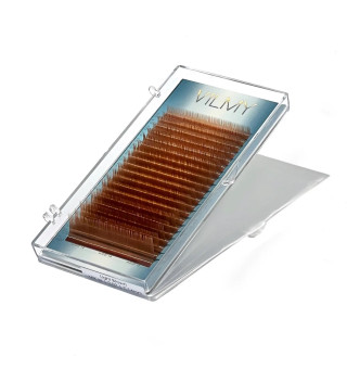 Вії Light Brown 20 ліній VILMY VIYA mix (CC 0.10 (6-10))