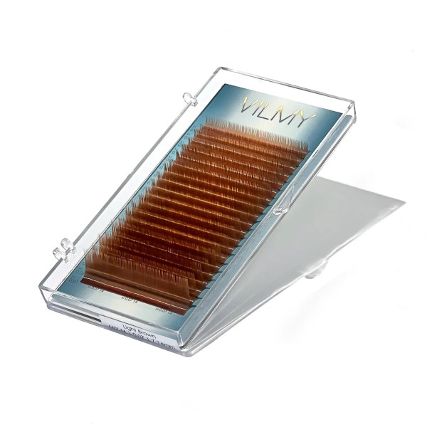 Ресницы Light Brown 20 линий VILMY VIYA mix (M 0.10 (6-10))