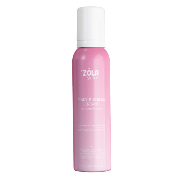 Foam cleansing cream ZOLA SKIN Pinky Bubbles Cream, 150 ml