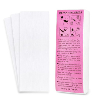 Papierki do depilacji, białe, 100 szt