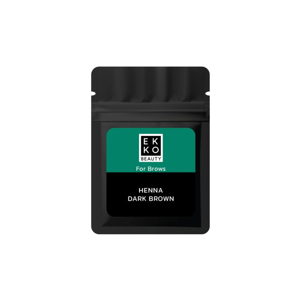 Henna do brwi w saszetce Ekko Beauty Dark Brown, 7 g