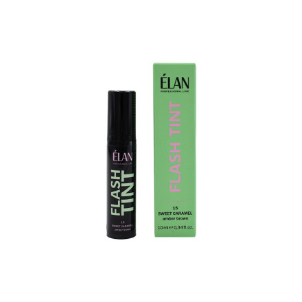 Система прямого фарбування брів ELAN FLASH TINT 15 Sweet Caramel (amber brown), 10 мл