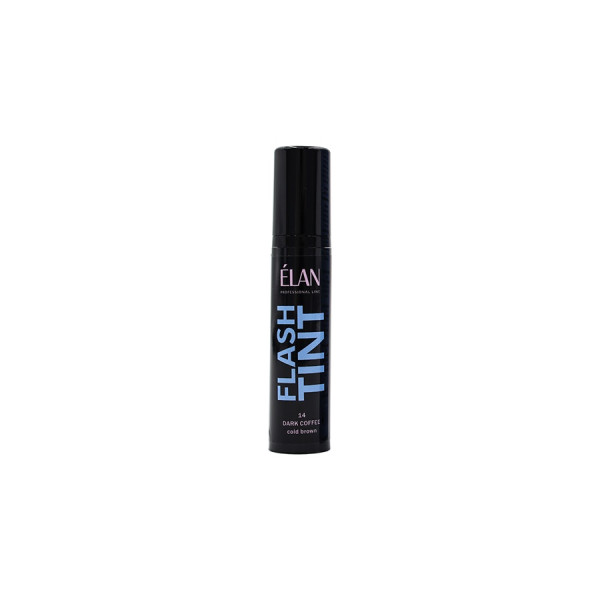 Direct eyebrow tinting system ELAN FLASH TINT 14 Dark Coffee (cold brown), 10 ml
